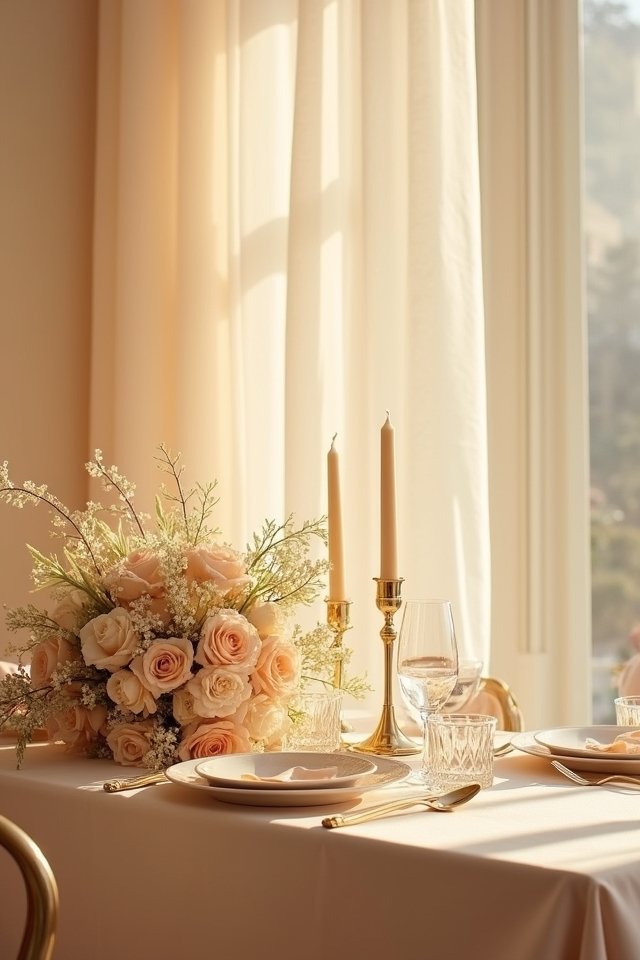luxurious almond and gold