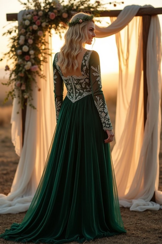 luxurious boho velvet dress