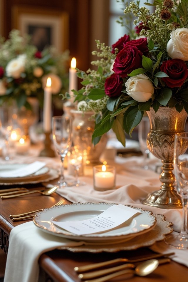 luxurious floral table arrangements