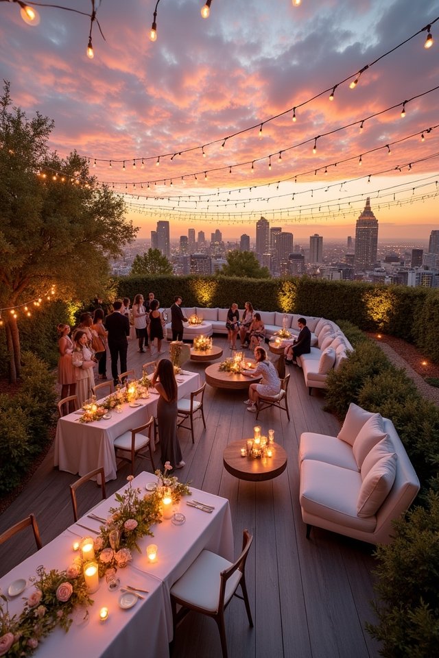 luxurious rooftop celebration experience
