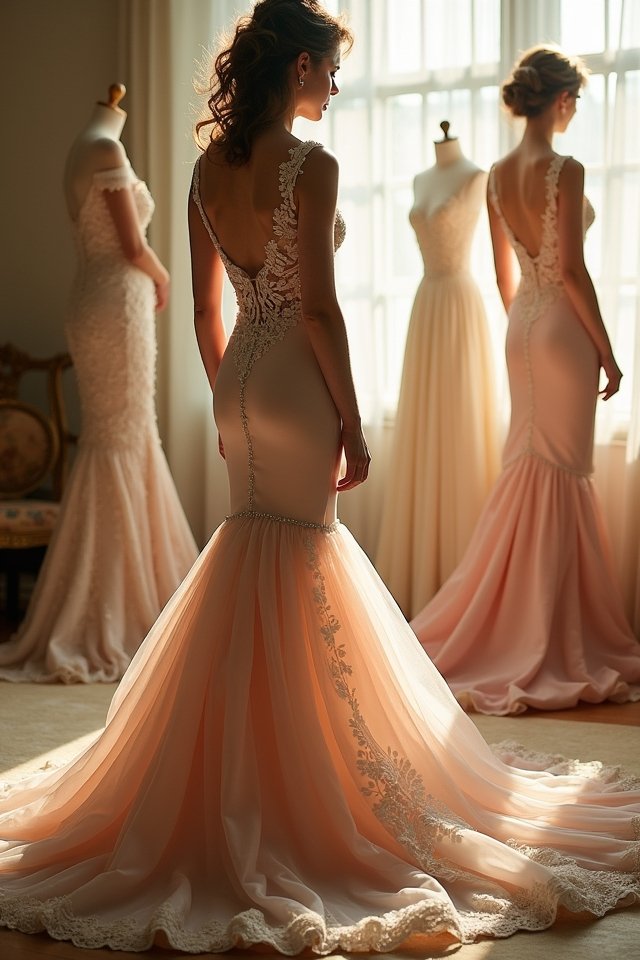 luxurious satin and silk