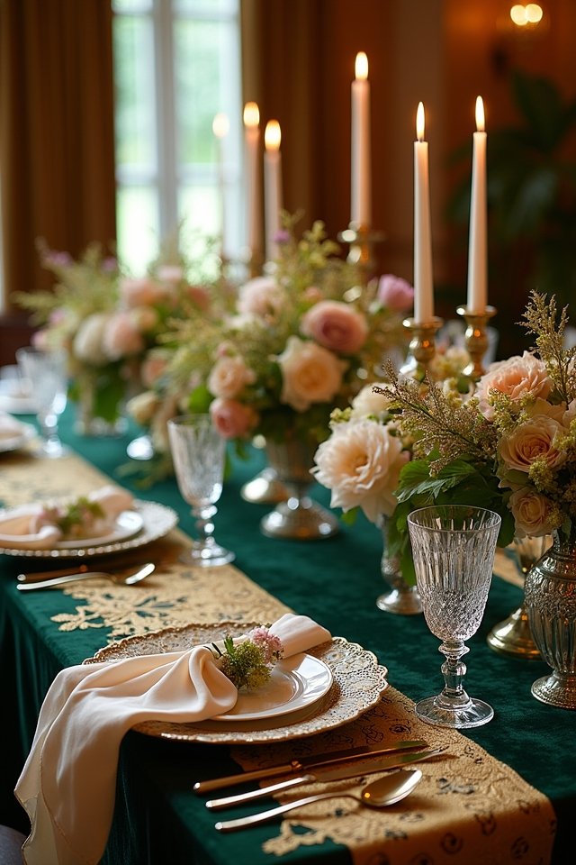 luxurious silk and velvet