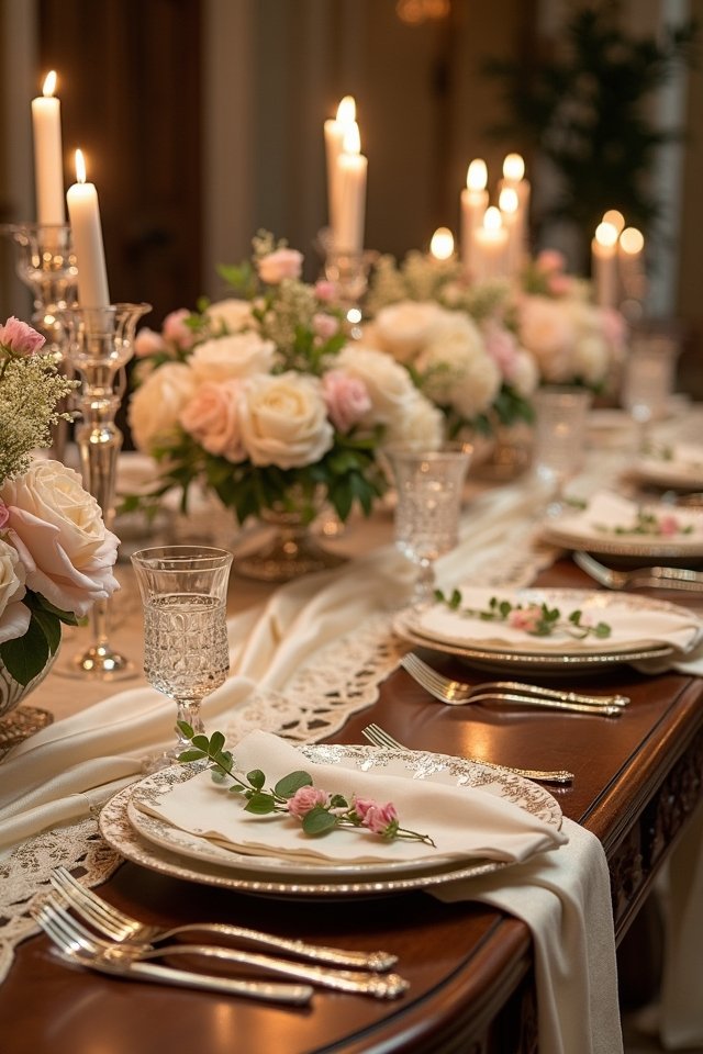 luxurious silk wedding linens