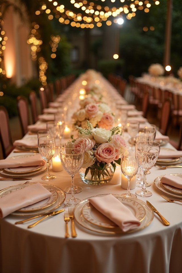 luxurious table linens elegance