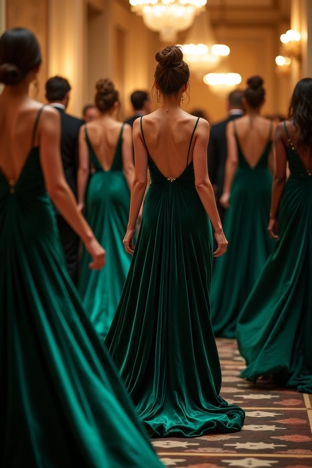 luxurious velvet column dress