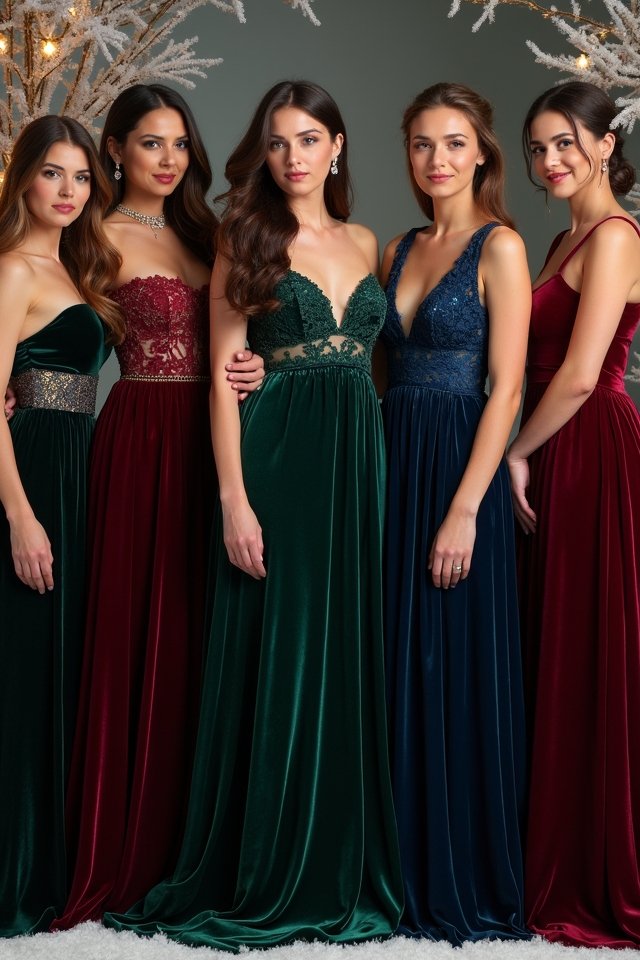 luxurious velvet dress elegance
