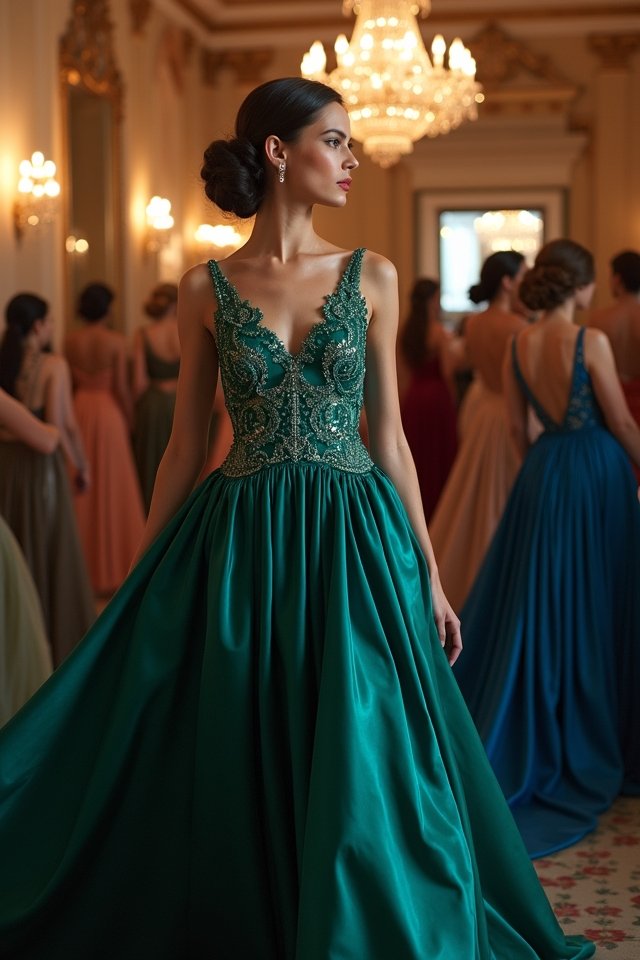 luxurious velvet gown elegance
