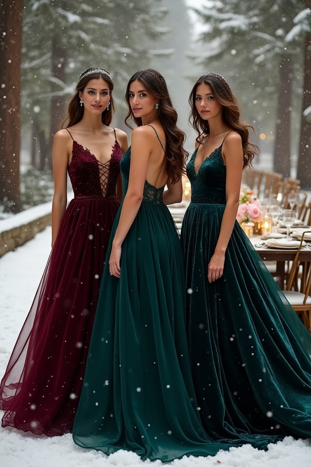 luxurious velvet winter elegance