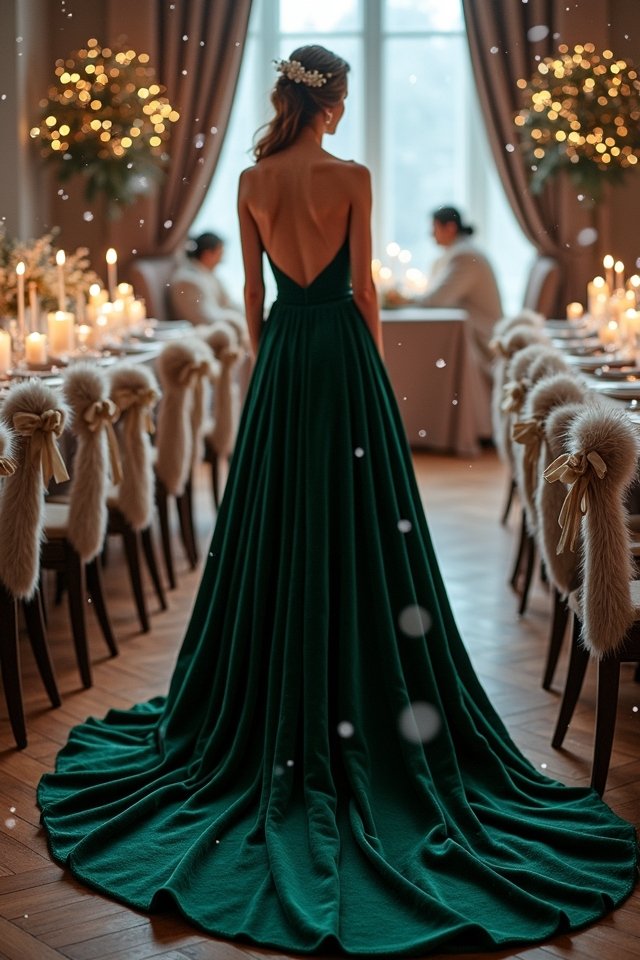 luxurious velvet winter gowns