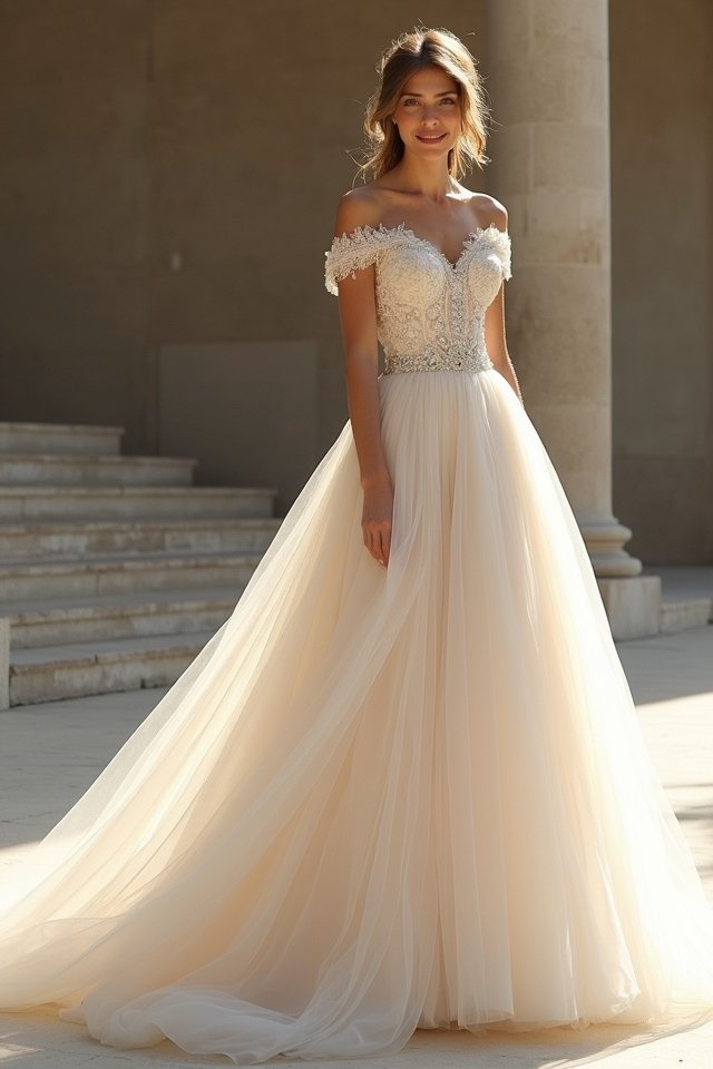 luxurious wedding dress embellishments