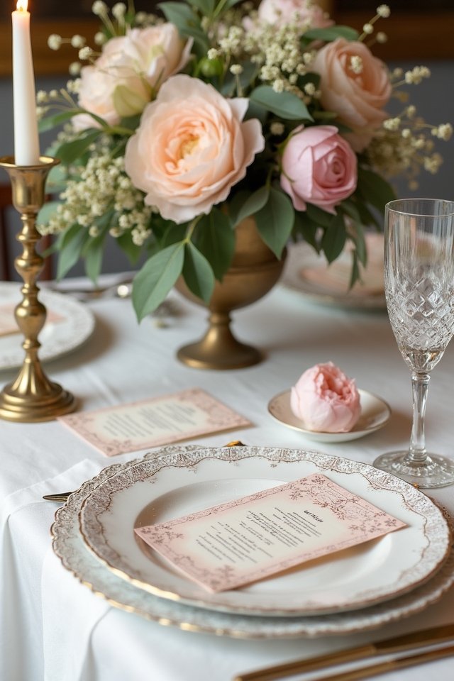 luxurious wedding invitation details