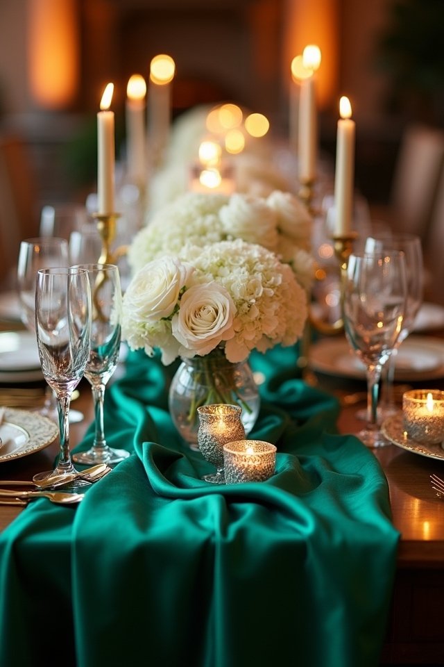 luxurious wedding table runners