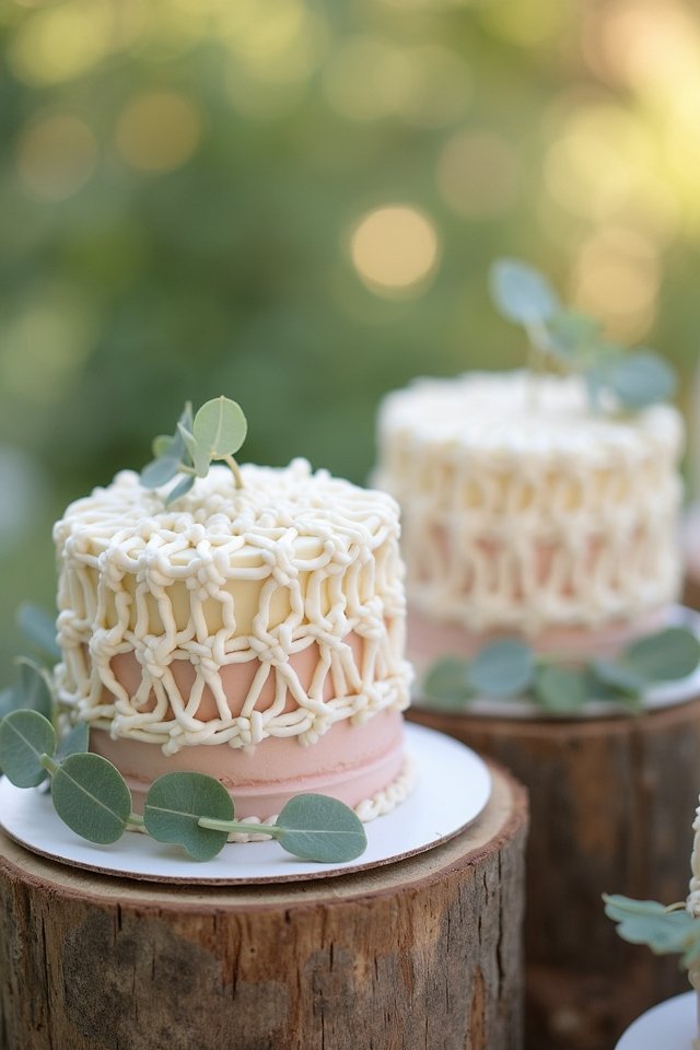macrame wedding cake design