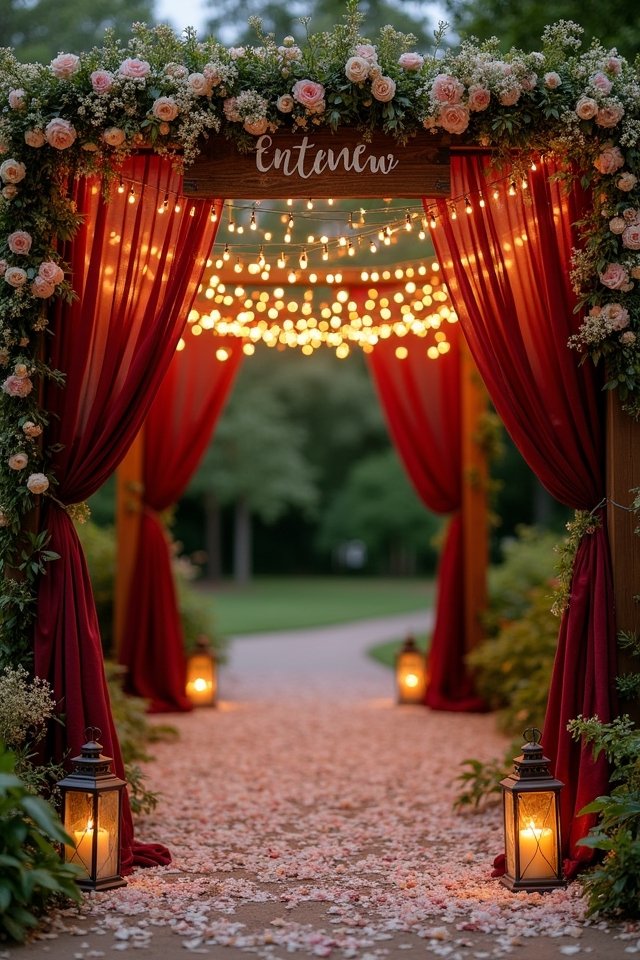 magical boho lighting entrance