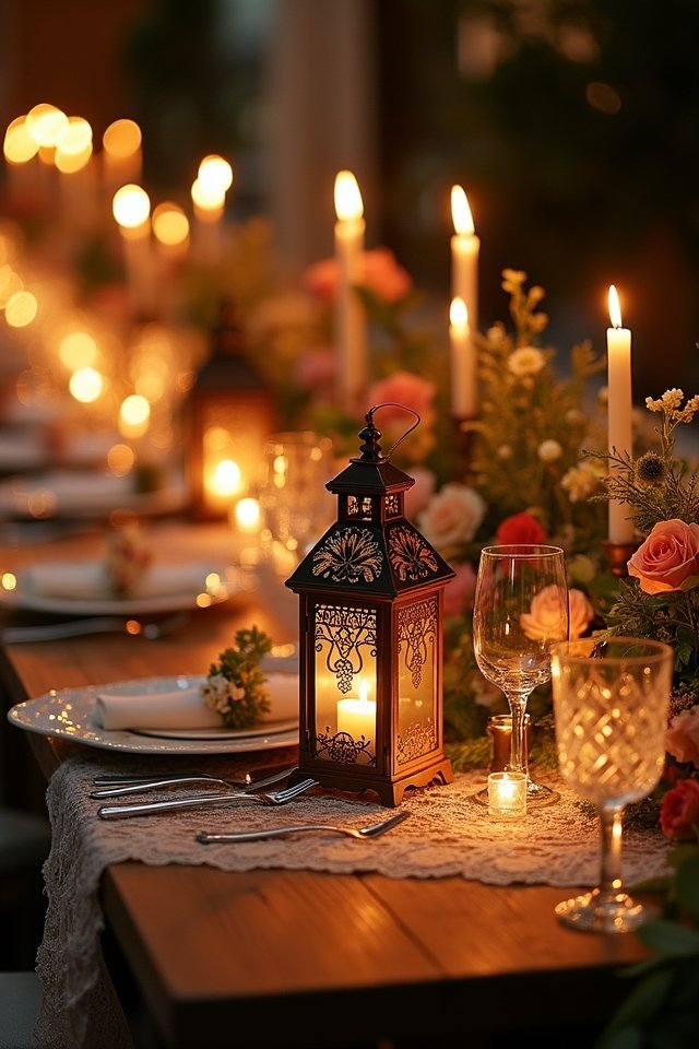 magical candlelit wedding atmosphere