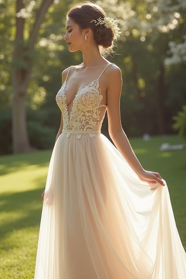 magical embellished tulle gown