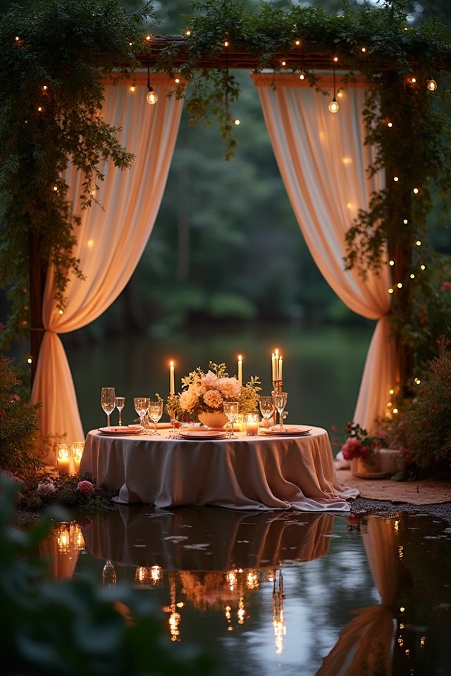 magical floating candle ambiance