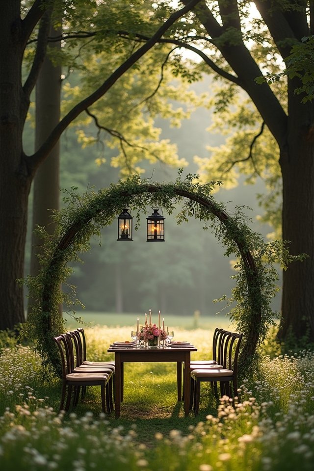magical forest wedding backdrop