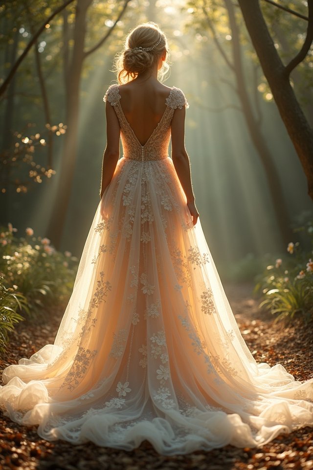 magical lace wedding gown