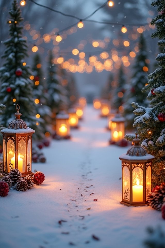 magical lantern lit pathway