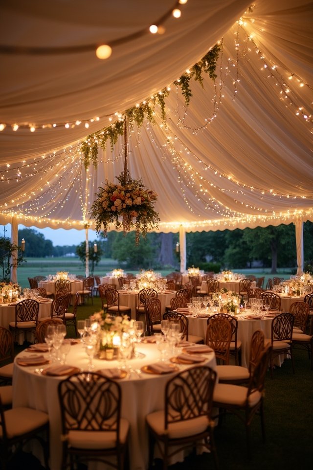magical outdoor wedding ambiance