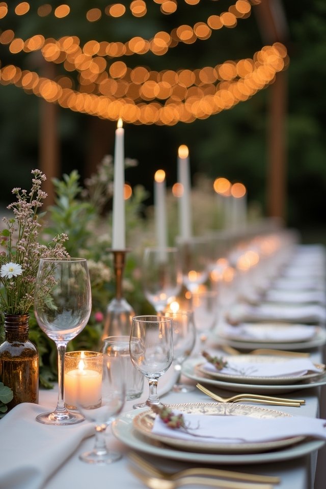 magical twinkling table ambiance