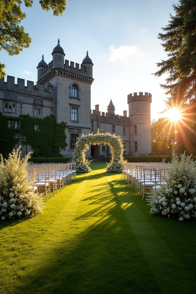 magical wedding at castle