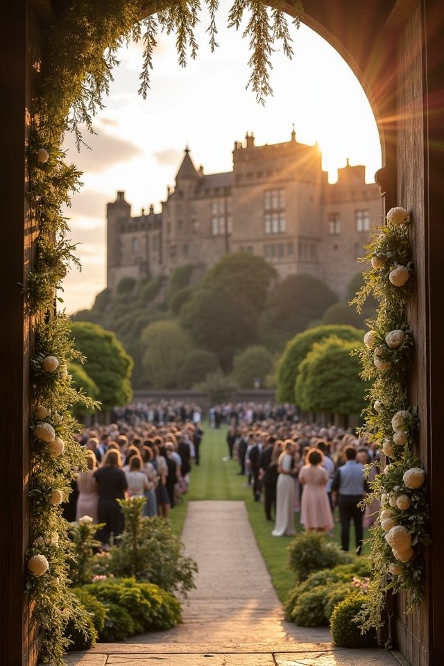 magical wedding at edinburgh castle
