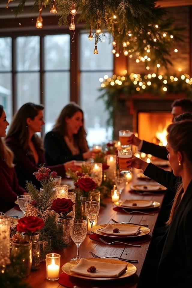 magical winter themed reception