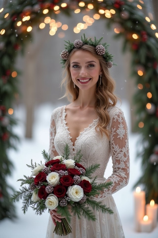 magical winter wedding photography