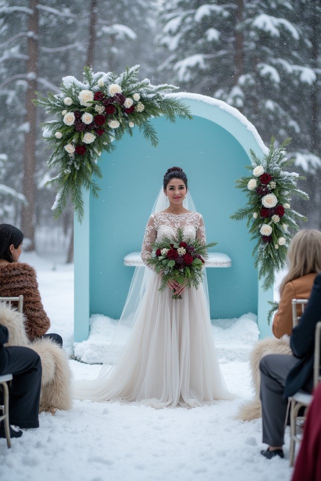 magical winter wedding wonderland