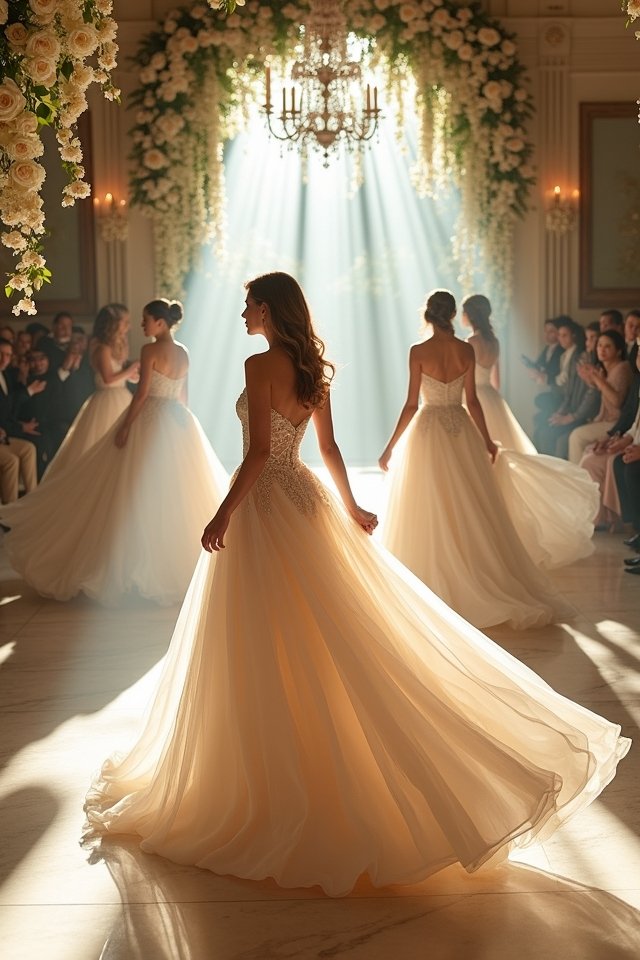 majestic ballgown with train
