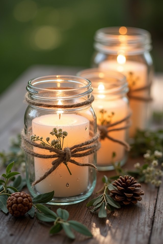 mason jar candle holder creativity