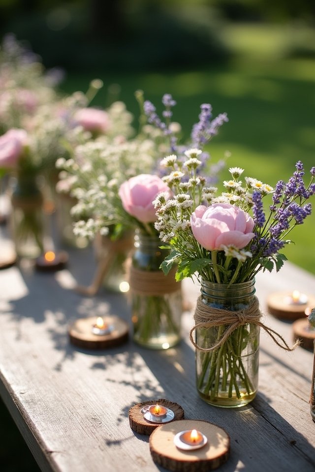 mason jar floral arrangements