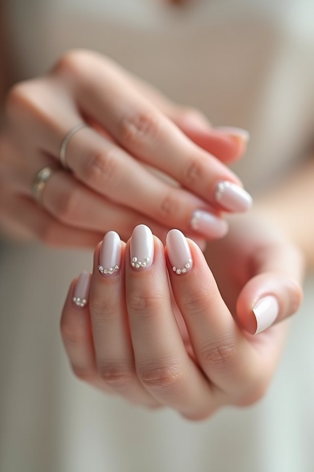 matte elegance with pearls