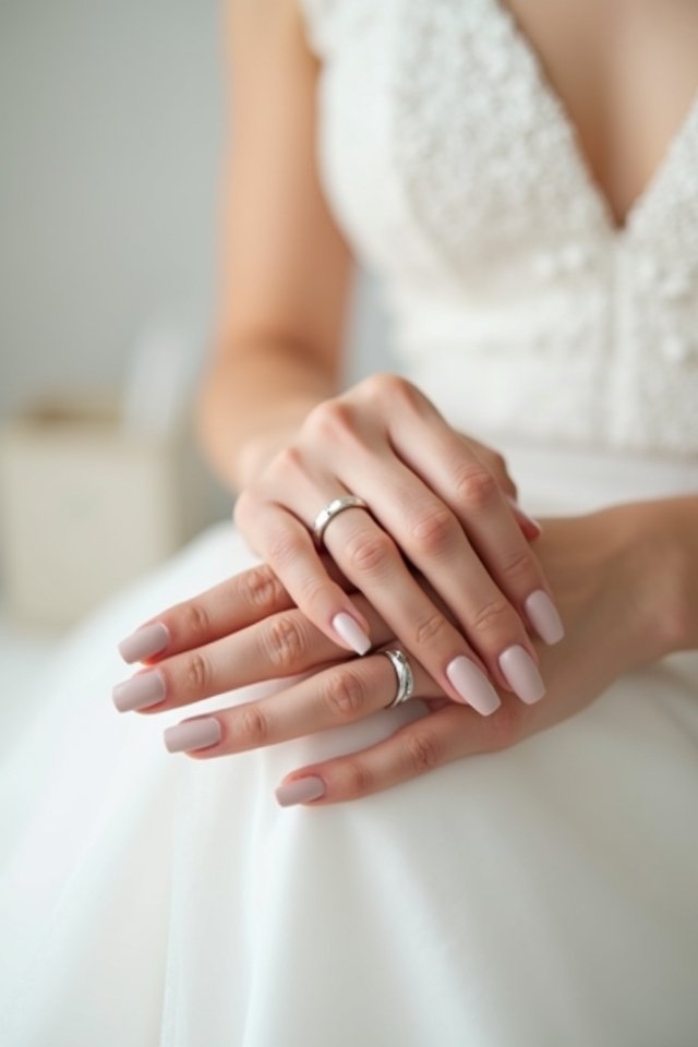 matte nails elegant sophistication