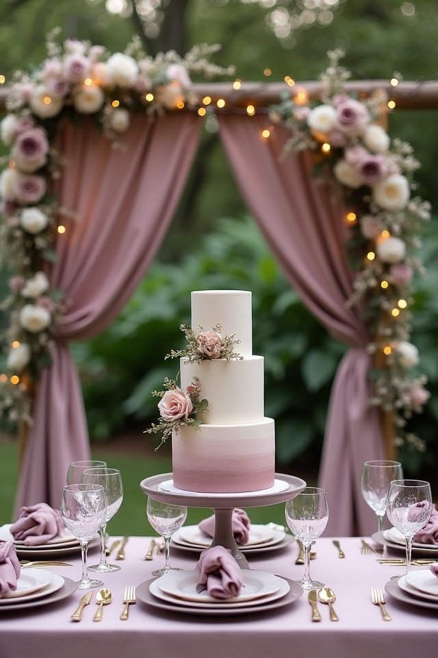 mauve wedding decor ideas