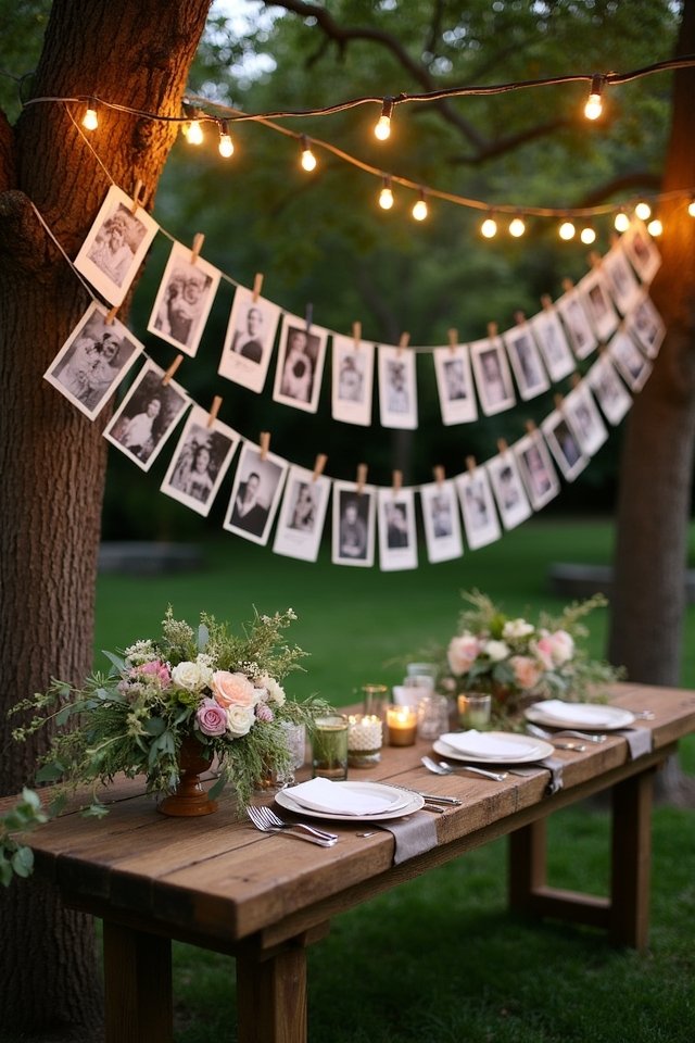 memory lane photo display