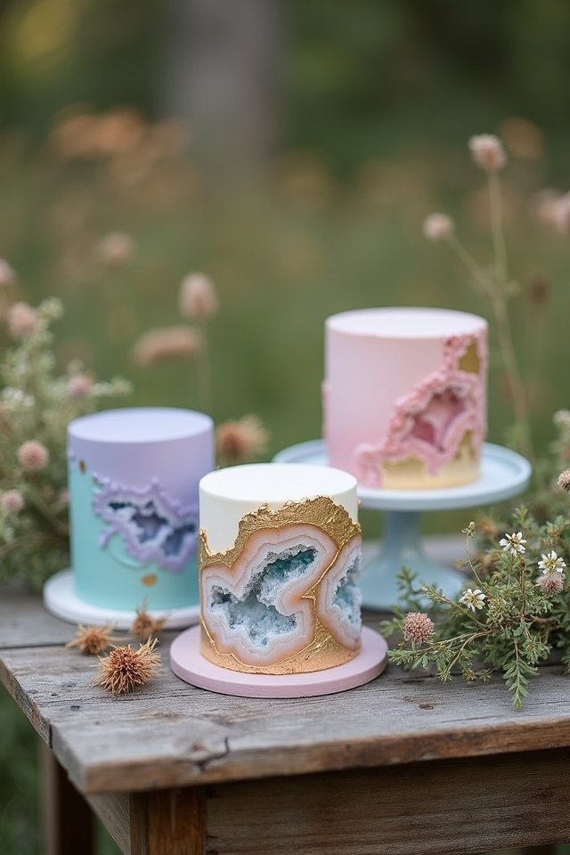 mesmerizing edible crystal cake