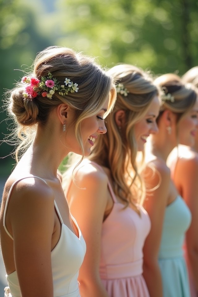 messy bun wedding hairstyle