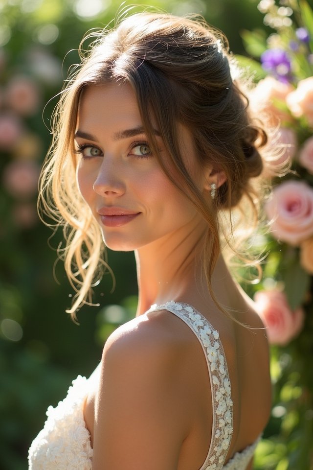 messy elegance with tendrils