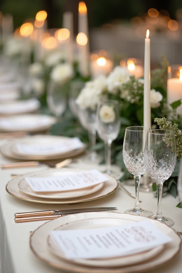 metallic accents for elegance