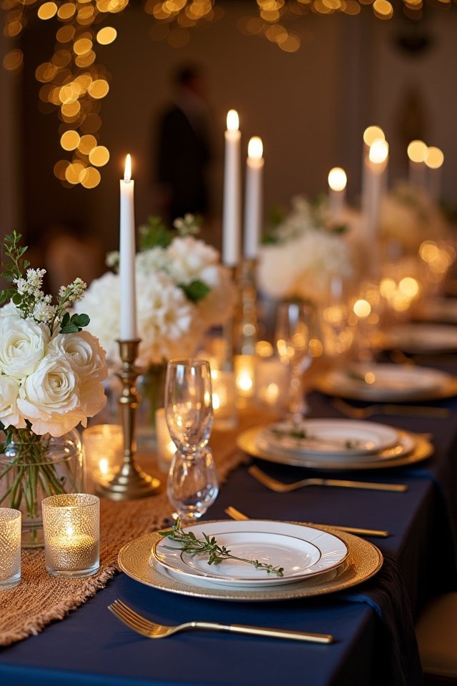 metallic accents for glamour