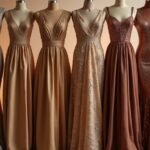 metallic black tie dresses