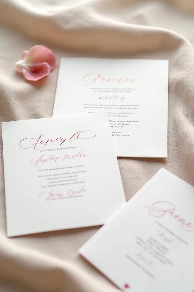 metallic highlights elevate invitations