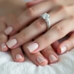 minimalist bridal nail designs