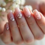 minimalist bridal nail designs