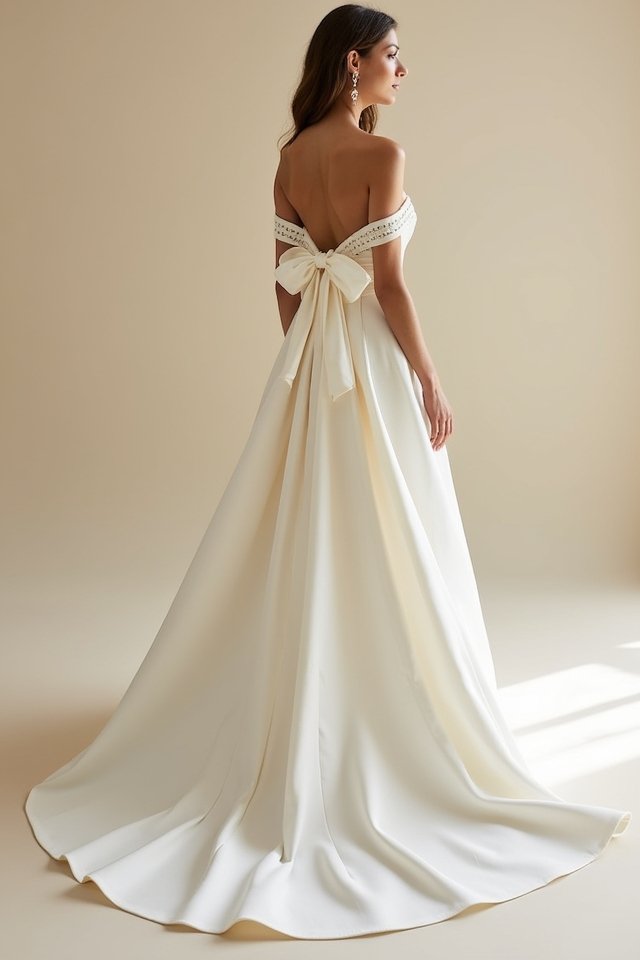 minimalist elegance in ballgown