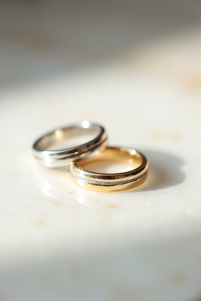 minimalist elegance two tone beauty