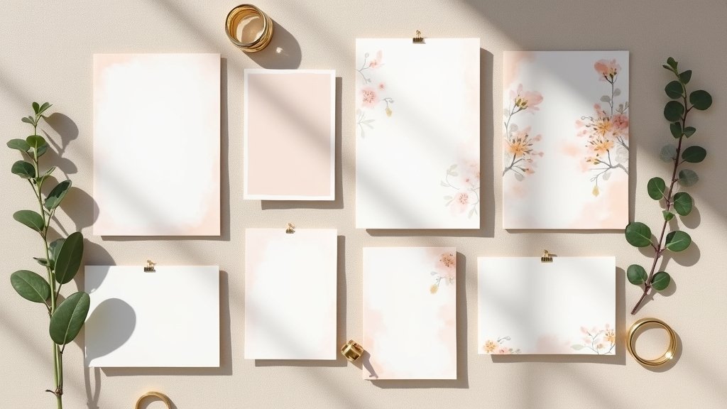 minimalist elegant wedding invitations